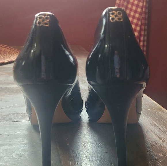 Coach black 4" high heels Size 7B - Picture 9 of 13